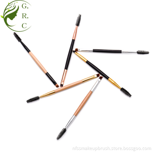 Double-end Makeup Spoolie Eyebrow Brush Angled with Spoolie